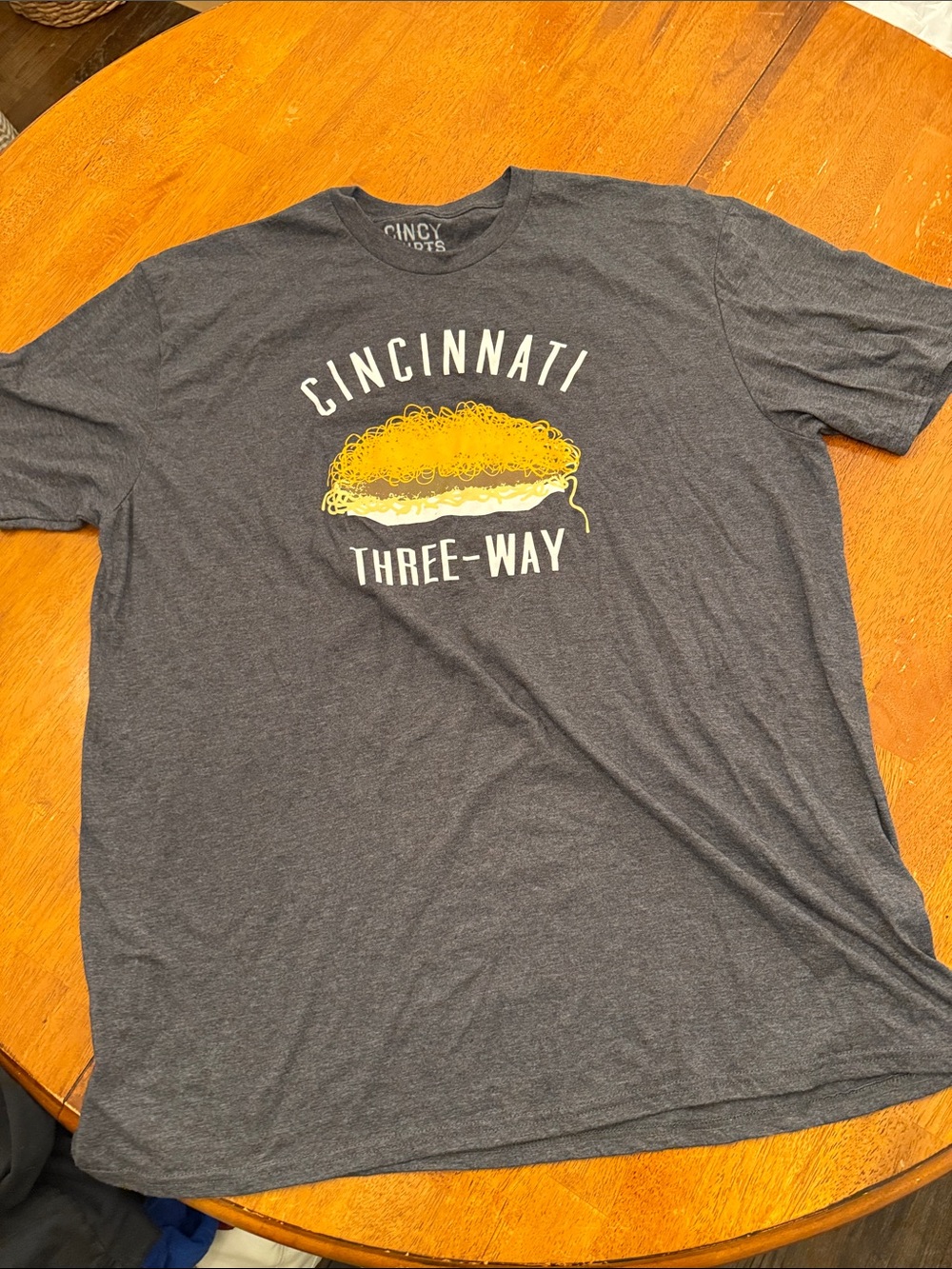 Cincinnati Three-Way Graphic Tee - Charcoal Gray